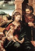 BURGKMAIR, Hans Holy Family with the Child St John ds oil painting artist